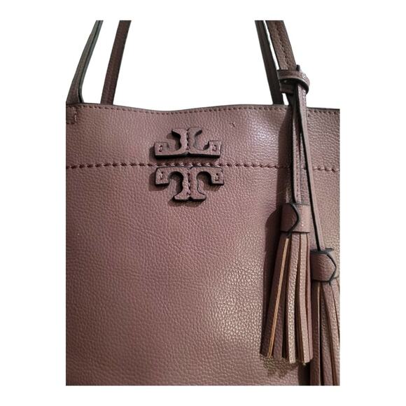 Tory Burch McGraw Pebbled Leather Tote - Picture 5 of 13